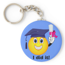 Smiley Graduate Key Chains