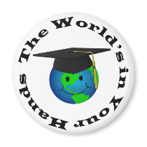 Smiley Graduate Magnet