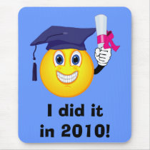 Smiley Graduate Mouse Pad