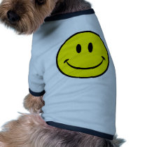 Smiley Happiness Face Dog Tee Shirt