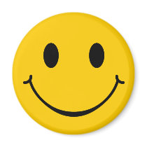 Smiley Happy Face magnet by BluePlanet Smiley Happy Face magnet