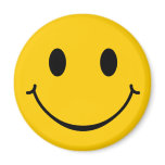 Smiley Happy Face magnet