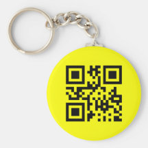 Smiley ☺ Happy Face -- QR Code Key Chain