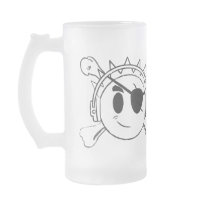 Smiley Headphones Eye Patch Bones Broken Lines ... Coffee Mugs