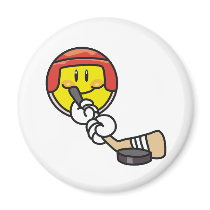 Smiley Hockey magnets by sport_shop Smiley Hockey magnets