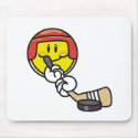 Smiley Hockey mousepads