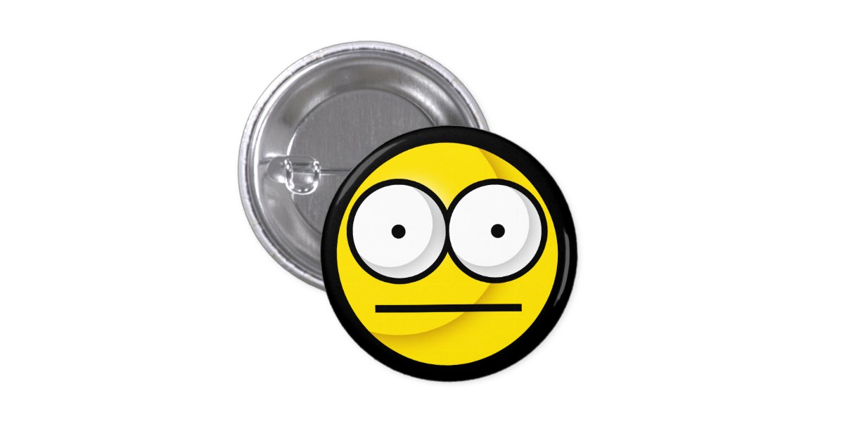 Smiley Huh Button Zazzle