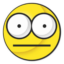 Smiley Huh? Sticker by Narugi Smiley Huh? Sticker
