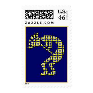 Smiley Kokopelli stamp