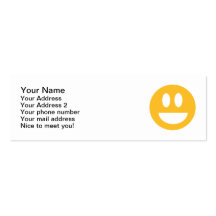 Smiley laugh lol business cards