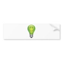SMILEY LIGHT BULB BUMPER STICKERS