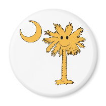 Smiley Palmetto magnets