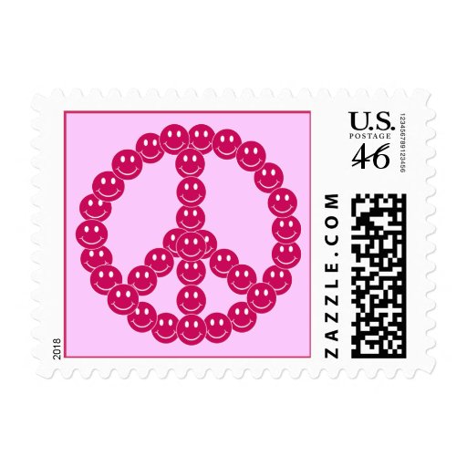 Smiley Peace Postage