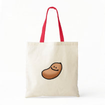 Smiley peanut tote bag