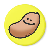 Smiley peanut fridge magnets