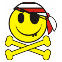 Smiley Pirate 02 t-shirts by Studio16a Smiley Pirate 02 t-shirts