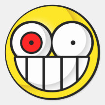 Smiley Psychotic Sticker