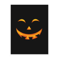 Smiley pumpkin postcards