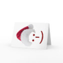 Smiley Santa Emoticon Greeting Card