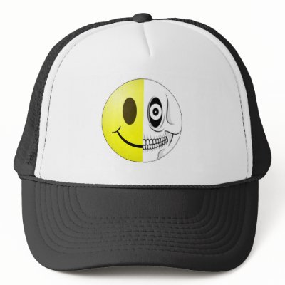 smiley skull Hat