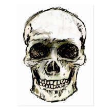 Smiley Skull Post Cards