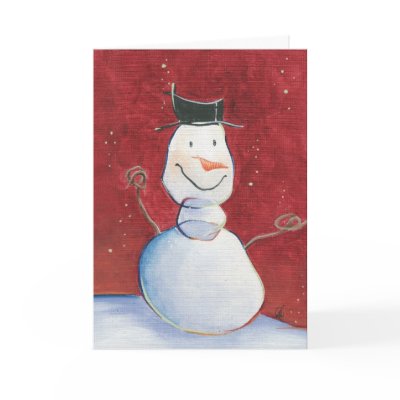 Smiley Snowman Cards by CreativeOutletLabs