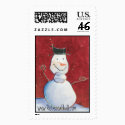 Smiley Snowman Postage Stamps