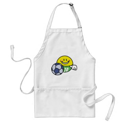 Smiley Soccer Apron by sport_shop