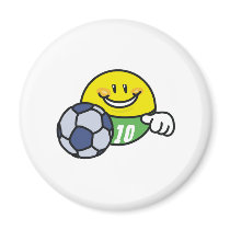 Smiley Soccer magnets by sport_shop Smiley Soccer magnets