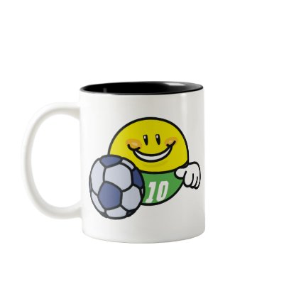 Smiley Soccer Mug by sport_shop