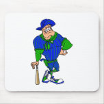 smiley soldier baseball player mouse pads