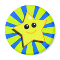 SMILEY STAR Magnet by kooky SMILEY STAR Magnet
