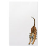 Smiley Stretching Bengal Tiger Stationery