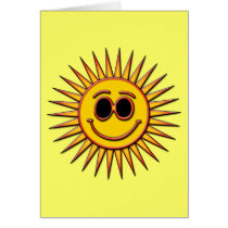 SMILEY SUN GREETING CARDS