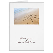 Smiley Sun On The Beach Cards