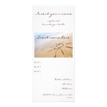 Smiley Sun On The Beach Custom Announcements