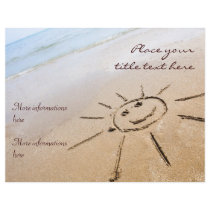 Smiley Sun On The Beach Full Colour Flyer