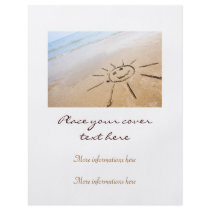 Smiley Sun On The Beach Personalized Flyer