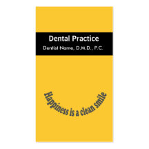 Smiley Teeth Dentists Dental Care Business Card Templates