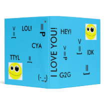 smiley texts binders