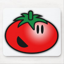 Smiley Tomato Head mousepads