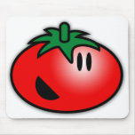 Smiley Tomato Head mousepads by delphikit Smiley Tomato Head mousepads