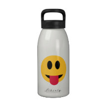 Smiley tongue reusable water bottles