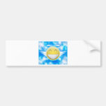 Smiley trip to heaven bumper sticker
