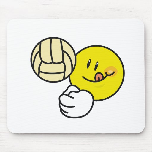 Smiley Volleyball Mouse Pad Zazzle