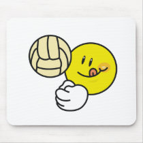Smiley Volleyball mousepads by sport_shop Smiley Volleyball mousepads