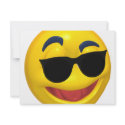 smiley wearing dark sun glasses invitations by SmileyFaceStore smiley wearing dark sun glasses invitations