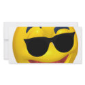 smiley wearing dark sun glasses photo cards by SmileyFaceStore smiley wearing dark sun glasses photo cards