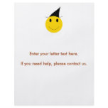 Smiley witch. Halloween t-shirts, cards and gifts. flyers