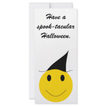 Smiley witch. Halloween t-shirts, cards and gifts. rack cards by holidaywhimsy Smiley witch. Halloween t-shirts, cards and gifts. rack cards